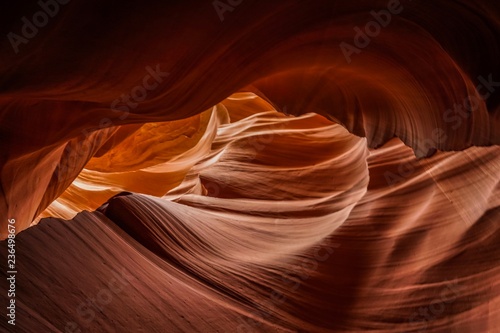 Beautiful view of the inside of the antelope Canyon in Arizona 