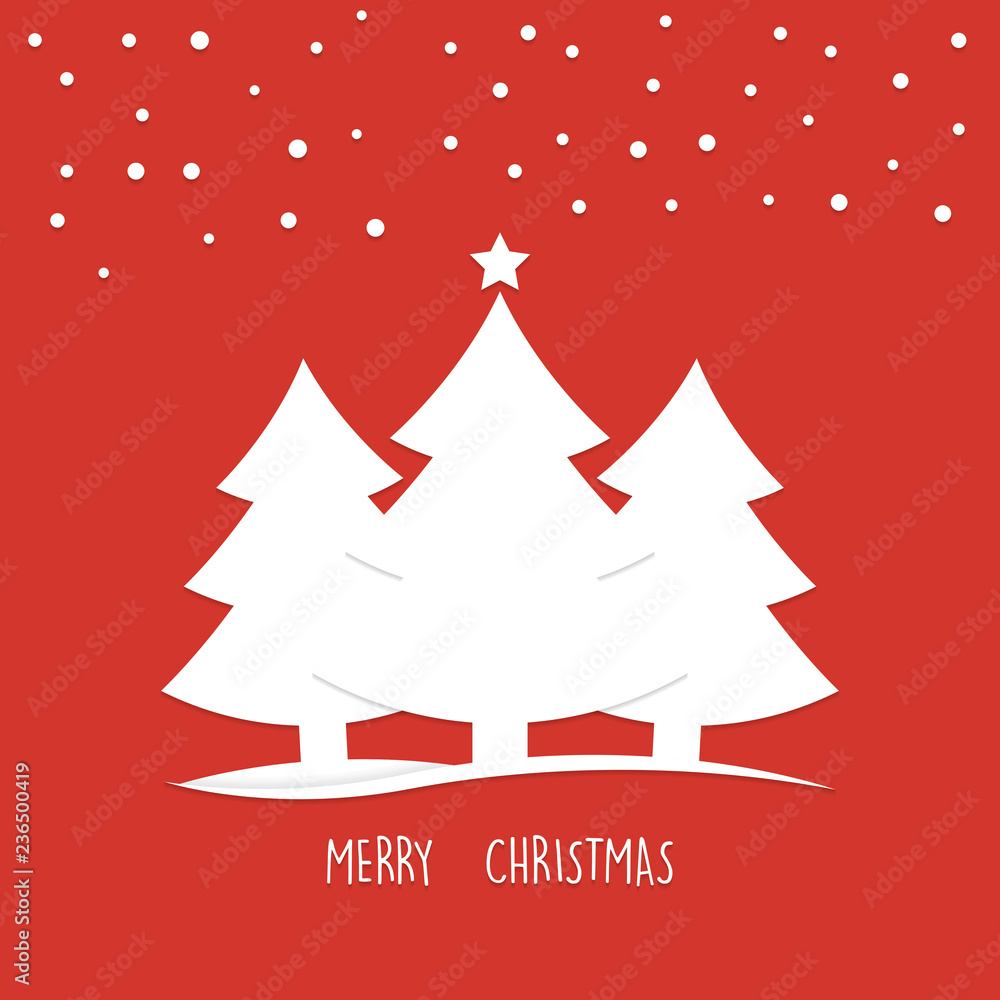 Christmas trees, vector simple design Christmas trees, vector simple design
