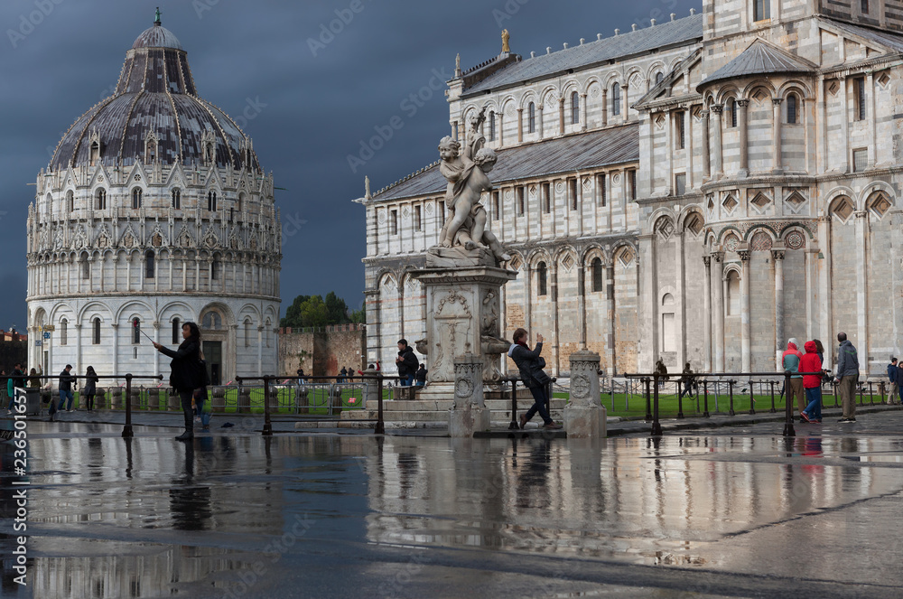 Piazza dei Miracoli, Pisa after rain