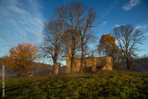 Ruins of the church in Bieszczady photo