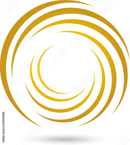 Spirale in Gold, Finanzen, Logo