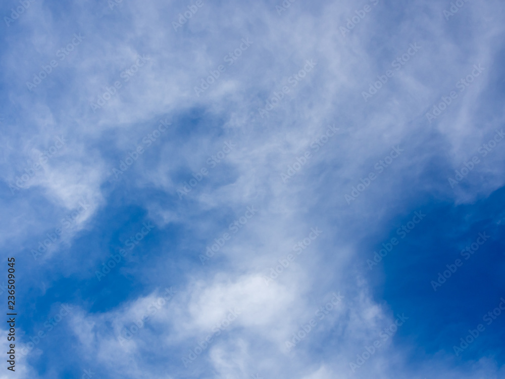 White clouds covering the blue sky. White clouds covering the blue sky.