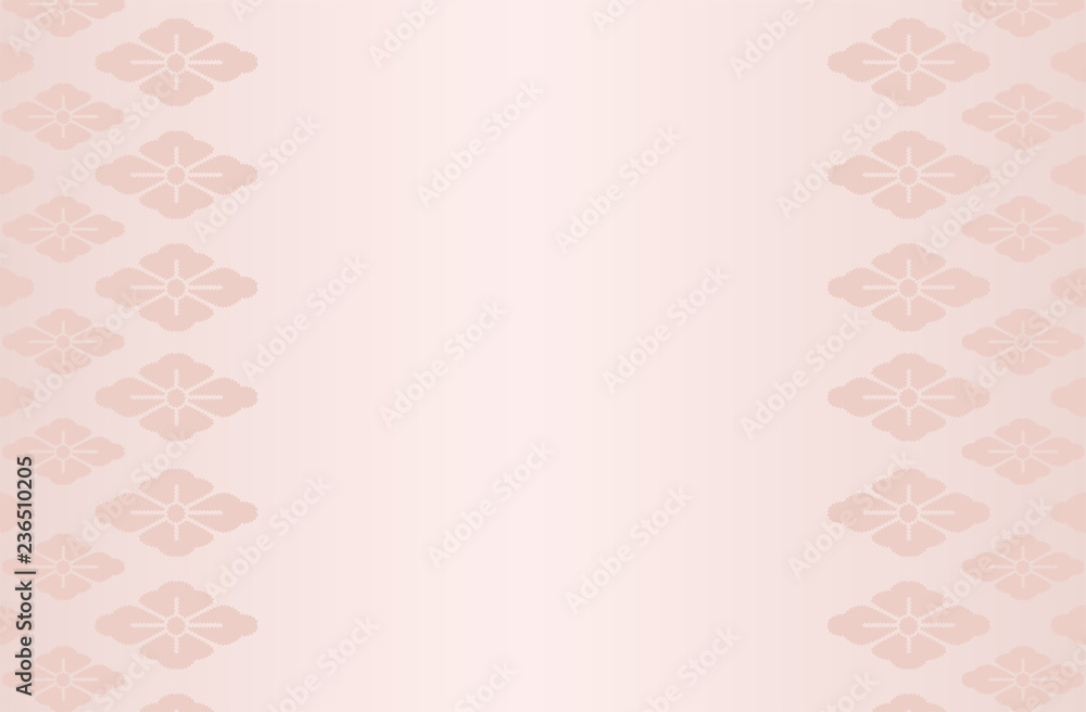 Japanese traditional flower pattern vector background pink