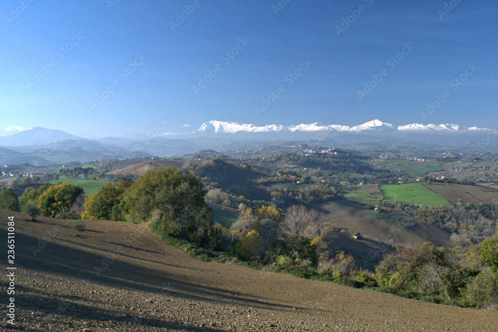 monti sibillini,italy,landscape, mountain, sky, nature,countryside,autumn, view,field, hills, panorama,beautiful, 