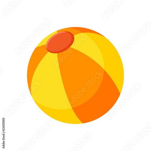 Beach ball. Vector illustration. EPS 10.