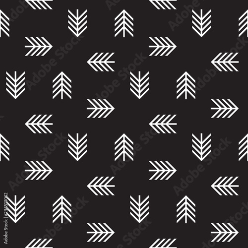 Seamless geometric Christmas patterns