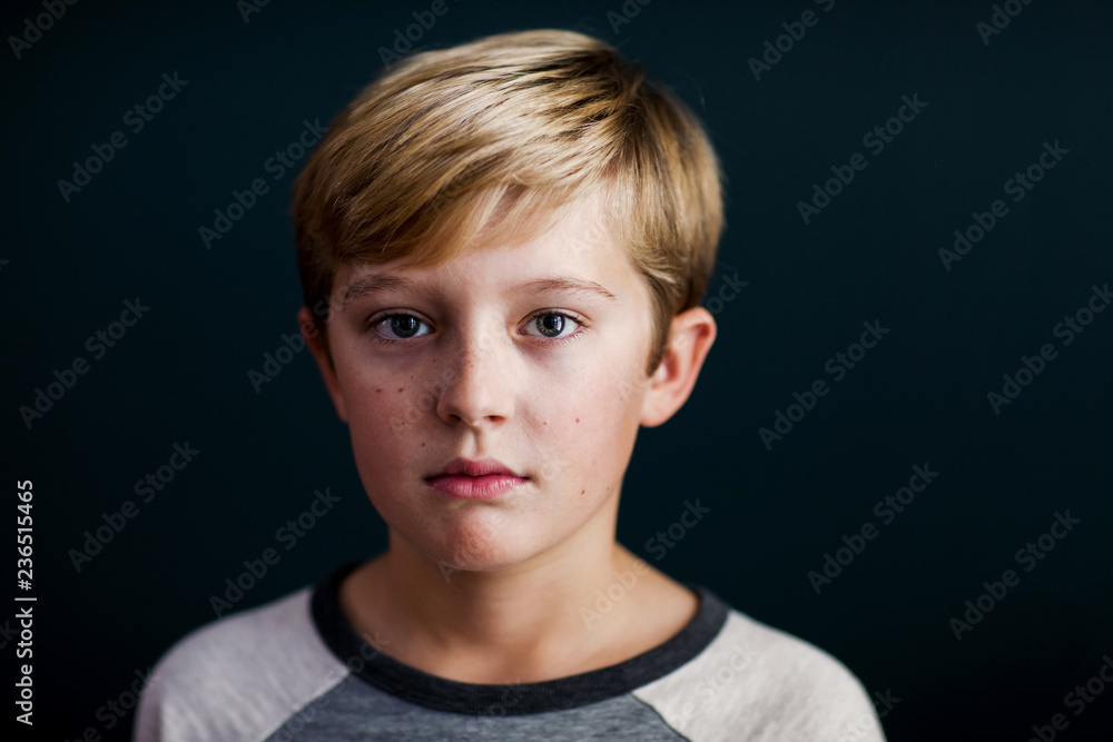 portrait of a serious boy portrait of a serious boy