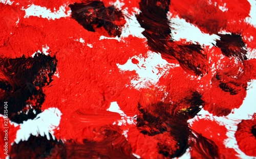 Red black painting watercolor abstract background