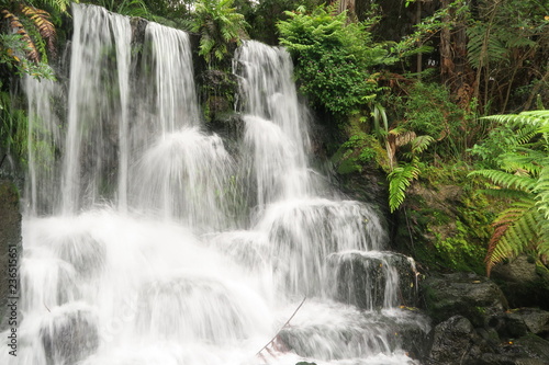 Wundersch  ner Wasserfall in Neuseeland