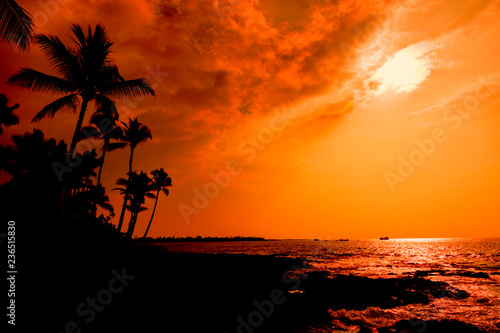 Kona sunset Big Island Hawaii
