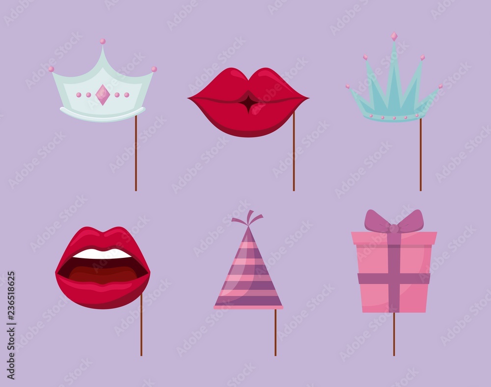 party hat and accessories decorative party in stick party hat and accessories decorative party in stick
