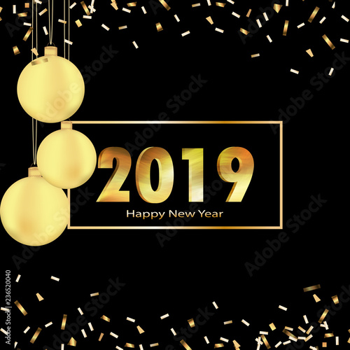 2019 happy new year bright greeting card background. Happy New Year greeting card. Beautiful holiday background.