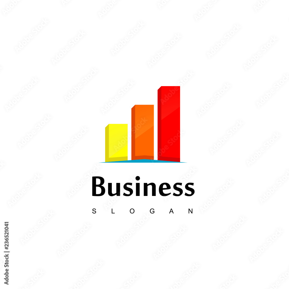 Business Logo With Good Progress Chart Diagram Business Logo With Good Progress Chart Diagram