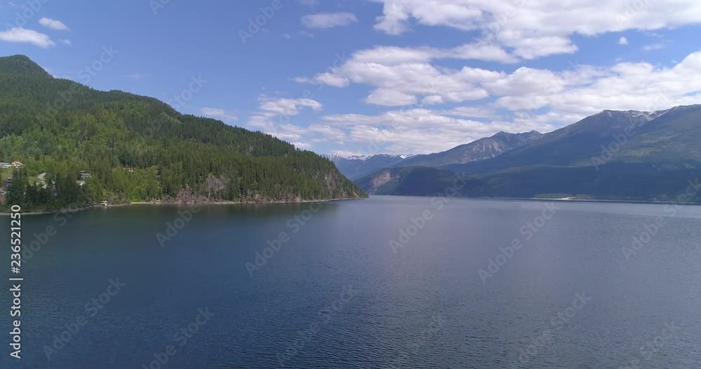 Aerial View at Mountain Lake in British Columbia, Canada. Aerial View at Mountain Lake in British Columbia, Canada.