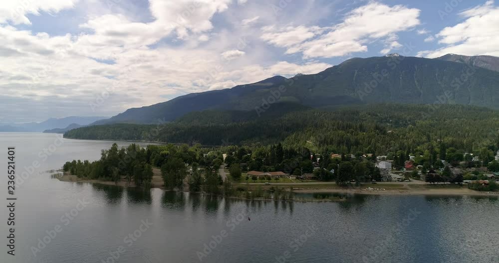 Aerial View at Mountain Lake in British Columbia, Canada. Aerial View at Mountain Lake in British Columbia, Canada.