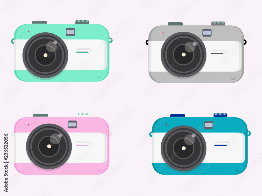 digital retro old camera vector icons photography digital retro old camera vector icons photography