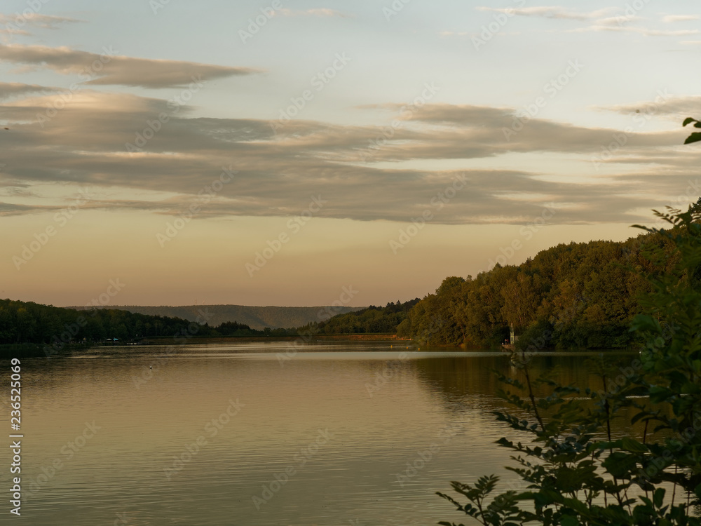 Naherholungsgebiet Ellertha?user See, Landkreis Schweinfurt, Unterfranken, Deutschland....