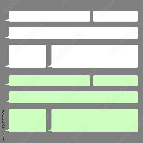 set of bubble speech boxes template vector eps 10