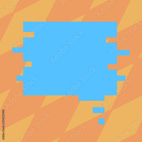 Design business concept Empty copy space modern abstract background. Blank Color Speech Bubble in Puzzle Piece Shape Vector for Presentation Ads