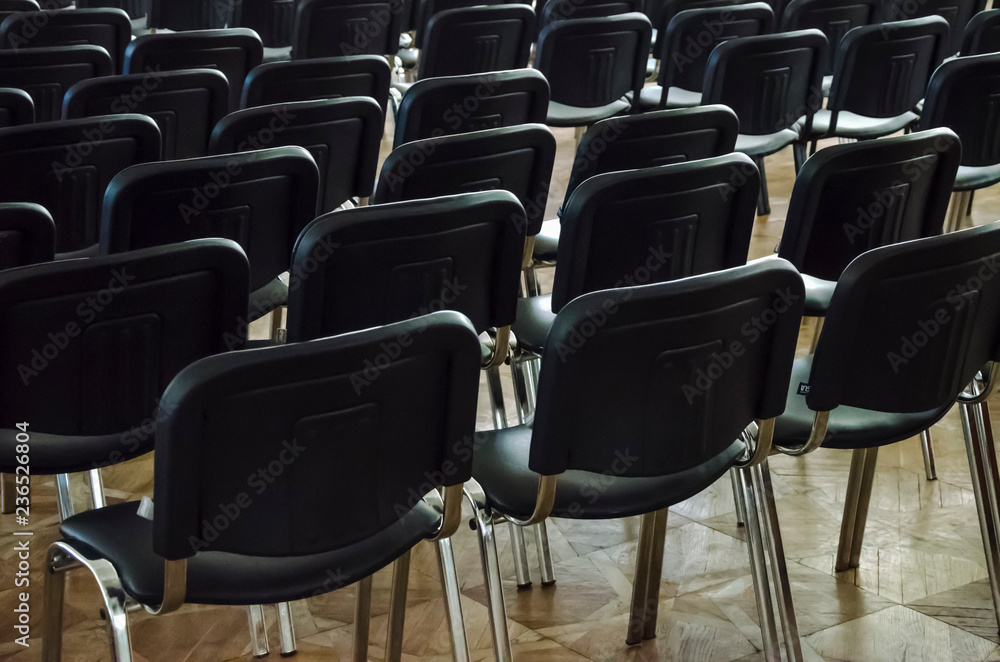 Fototapeta premium rows of chairs in auditorium