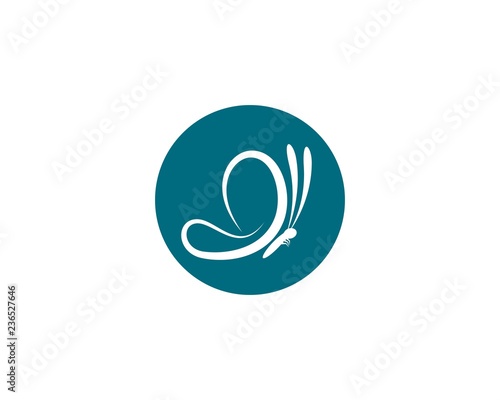 Butterfly logo template vector icon