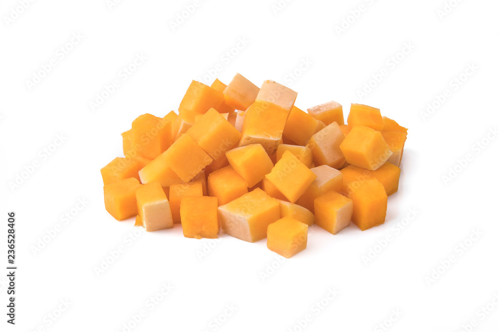 Fresh butternut squash isolated on a white Fresh butternut squash isolated on a white