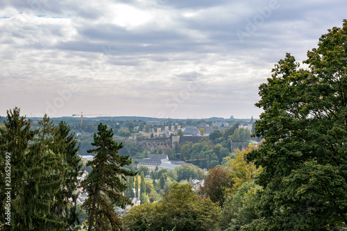 View on Luxembourg city