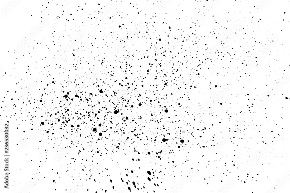 Black paint spray vector texture. Splatter pattern