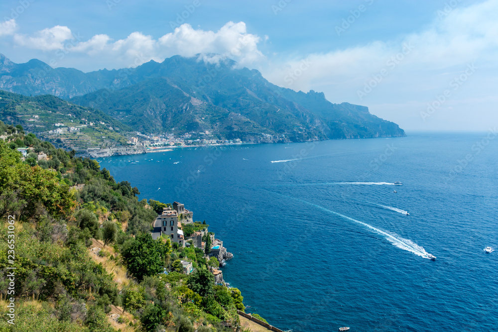 Positano Cliff Side on the Amalfi Coast Italy