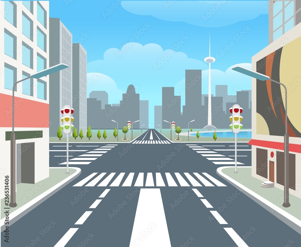 City Road Traffic Road Urban Street Carsroad Junctions Business Buildings Crossing Roads City Highway Vector Illustration Stock Vector Adobe Stock City Road Traffic Road Urban Street Carsroad Junctions Business Buildings Crossing Roads City Highway Vector Illustration Stock Vector Adobe Stock