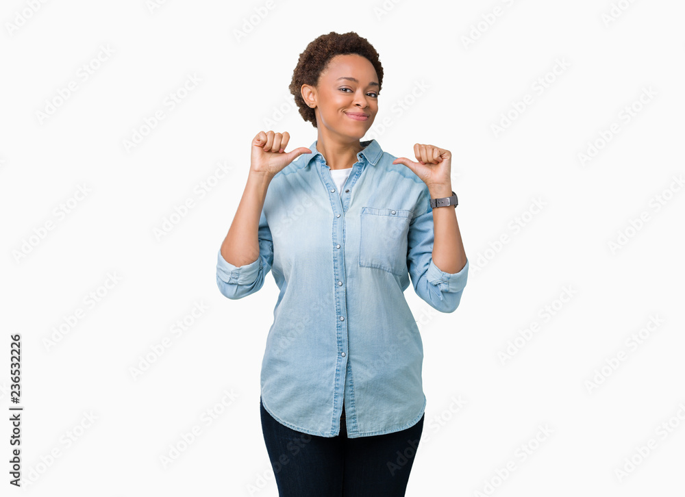 Young beautiful african american woman over isolated background looking confident with smile on face, pointing oneself with fingers proud and happy. Young beautiful african american woman over isolated background looking confident with smile on face, pointing oneself with fingers proud and happy.