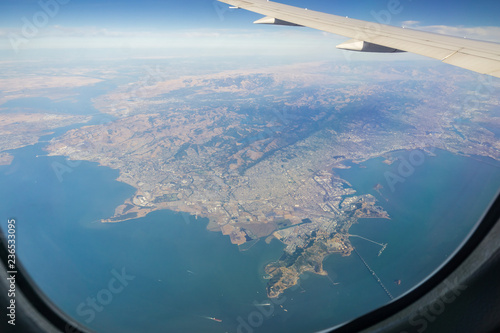 Aerial view of Richmond, Berkeley and San Pablo, San Francisco bay area, California © Sundry Photography