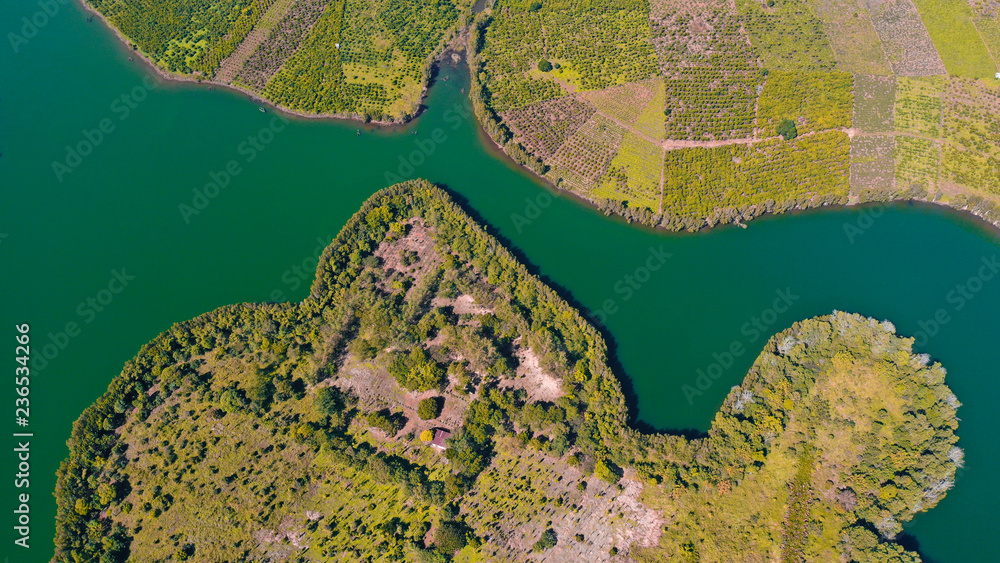 Fototapeta premium Island in Lam Dong Viet Nam