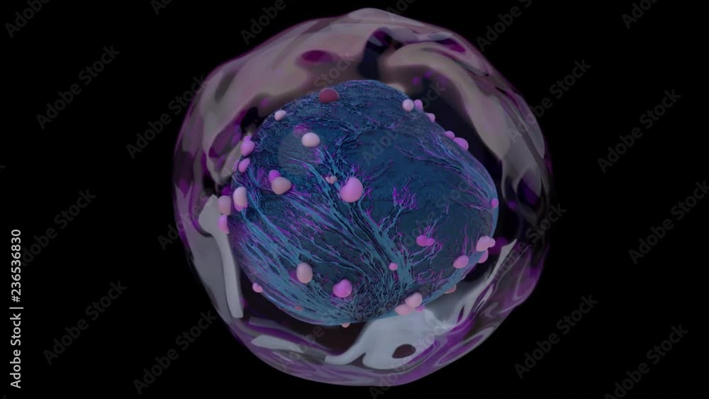 4K Genetically Modified Alien Cell. Seamless loop. 4K Genetically Modified Alien Cell. Seamless loop.