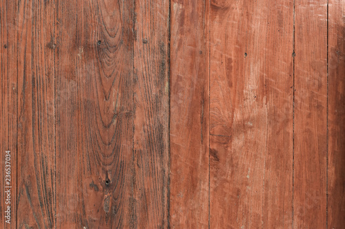 Surface of an empty old wooden panel for interior design and exterior decoration.