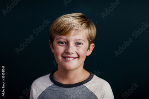 portrait of a happy, smiling boy