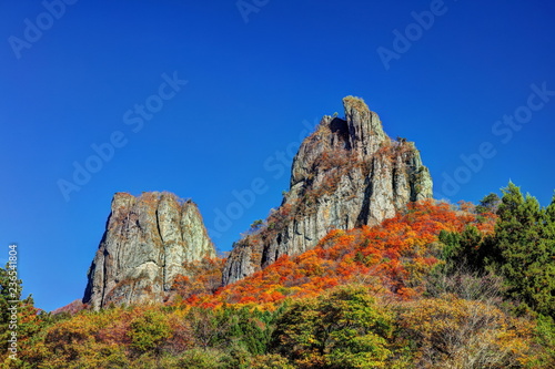 高岩と紅葉