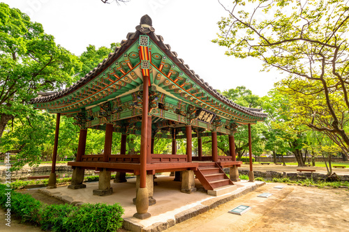 Yeongjugak pavilion at the Gwanghanlluwon in Namwon-si, Republic of korea. 