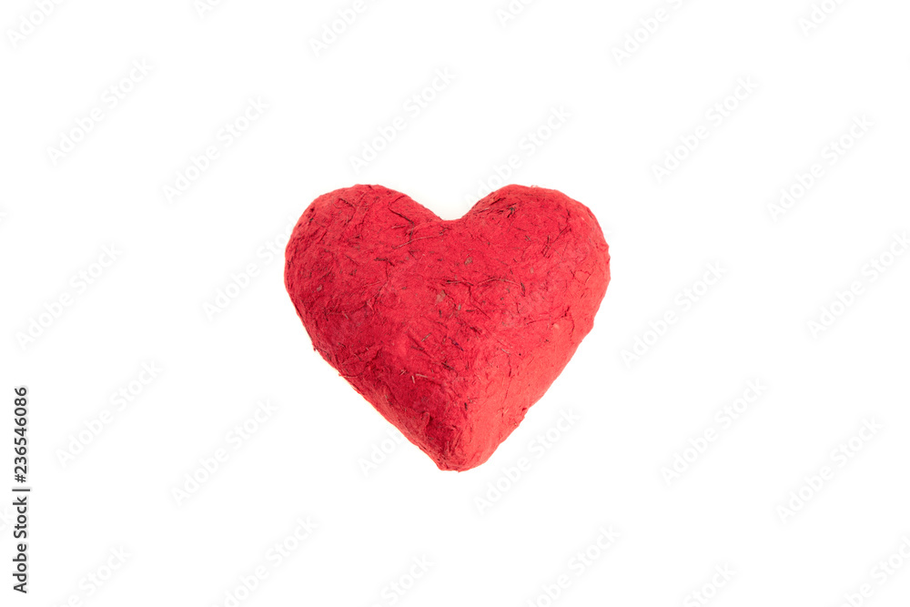 A red paper heart