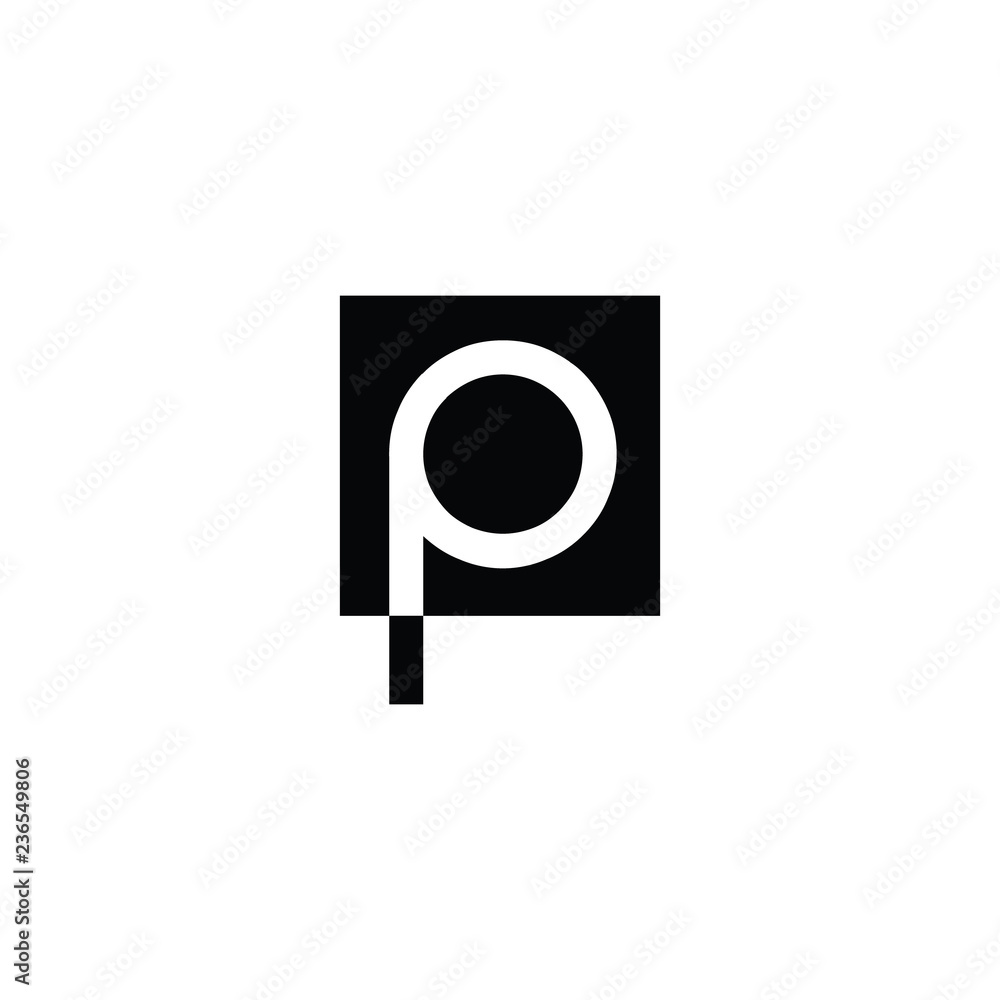 letter p logo vector letter p logo vector