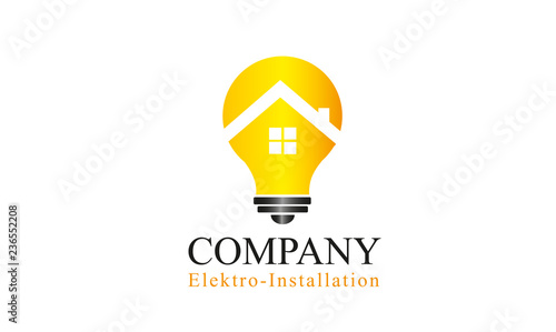 Elektriker Logo ,  Elektroinstallateur  Logo , Elektrotechniker Logo , Handwerker logo