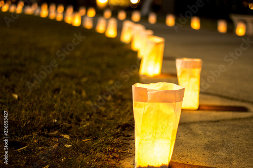 Luminaria in Memorial Park in Jacksonville