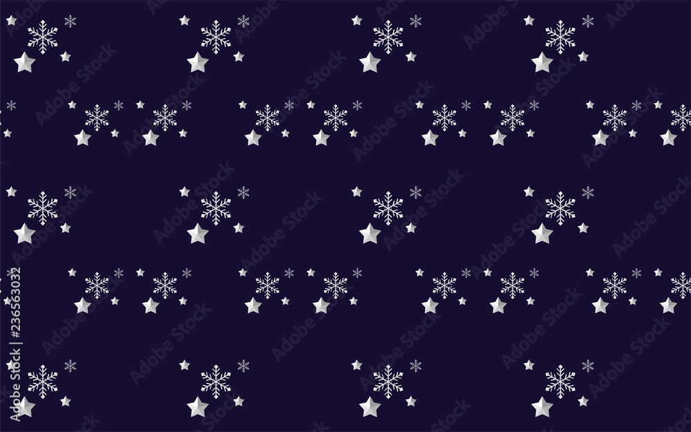 seamless pattern with snowflakes and stars seamless pattern with snowflakes and stars