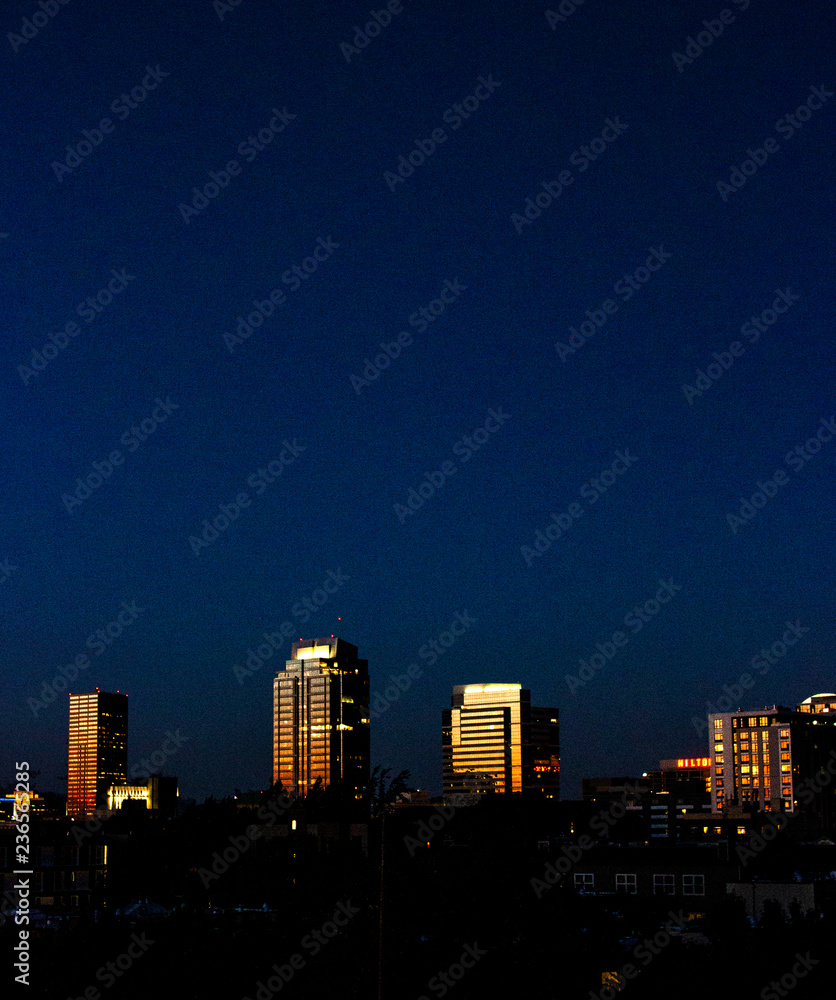 Night City View in Portland Oregon