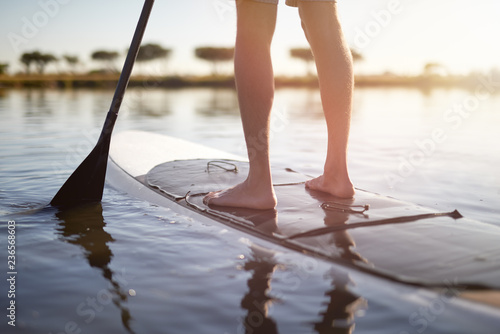 man going for SUP photo