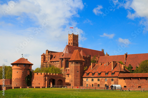 Malbork castle in Pomerania region of Poland. photo