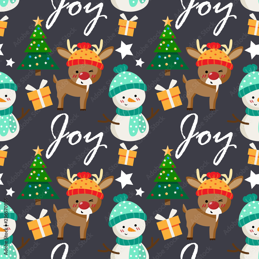 Christmas holiday season seamless pattern. Christmas holiday season seamless pattern.