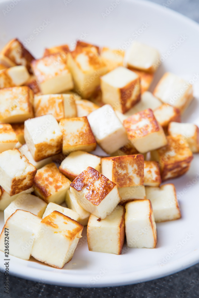 Cubed Fried Paneer Fried Cubed Fried Paneer Fried
