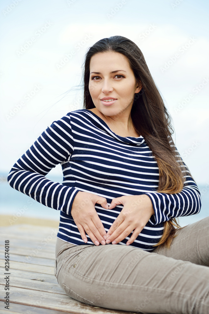 pretty pregnant  woman
