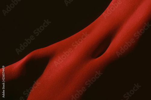 abstract red light body composition photo